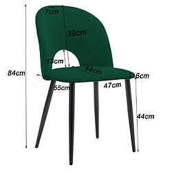 Avis ComfortXL Chaise De Salle À Manger (lot De 6), Vert