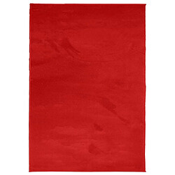 vidaXL Tapis OVIEDO à poils courts rouge 120x170 cm