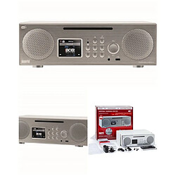 Radio INTERNET Blanc-Argenté WIFI lecteur CD DABMAN i450CD Radio multifonctionnelle DAB+ FM Internet Bluetooth Écran couleur TFT 