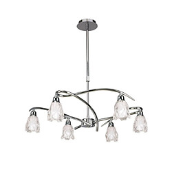 Luminaire Center Plafonnier Amel Chrome poli