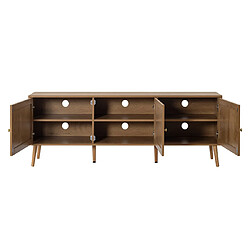 Bestmobilier Goto - meuble tv - bois - 167 cm