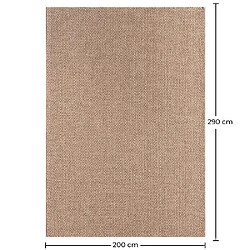 ICONIK INTERIOR Tapis - (290x200 cm) - Anju Marron