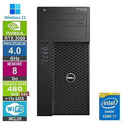 Dell PC Gamer LPG-3620 i7-6700 4.00GHz 8Go/480Go SSD + 1To/RTX 3050 - Reconditionné