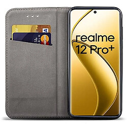 Avis Htdmobiles Housse etui portefeuille avec coque interieure en silicone pour Realme 12 Pro et Realme 12 Pro+ Plus 5G + film ecran - OR MAGNET