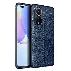 Coque en TPU anti-rayures, texture litchi bleu pour votre Huawei nova 9 Pro