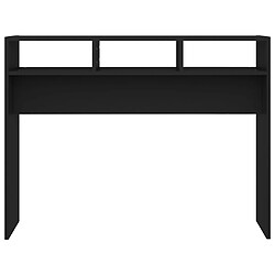 Acheter vidaXL Table console noir 105x30x80 cm bois d'ingénierie