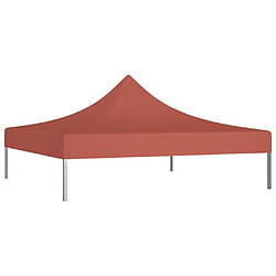 vidaXL Toit de tente de réception 2x2 m Terre cuite 270 g/m²