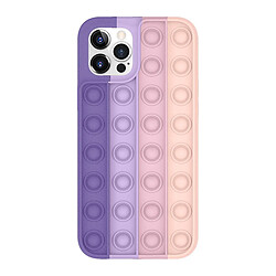 Universal Push Pop Bubble Light Purple Silicone Case pour iPhone 11 Pro