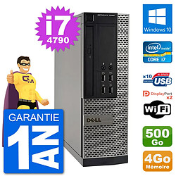 PC Dell OptiPlex 7020 SFF Intel i7-4790 RAM 4Go Disque Dur 500Go Windows 10 Wifi - Occasion