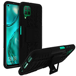 Avizar Coque Huawei P40 Lite Protection Bi-matière Antichoc Béquille Support Noir