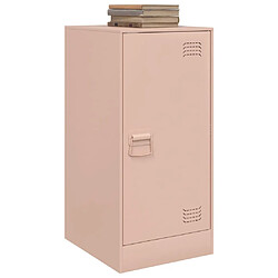 Avis vidaXL Buffet rose 34,5x39x73 cm acier