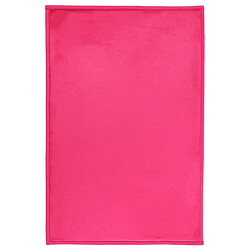 Thedecofactory FLANELLE - Tapis aspect velours extra-doux fuchsia 60x90