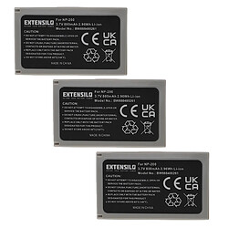 Vhbw EXTENSILO 3x Batteries compatible avec Minolta Dimage X, Xg, Xi, Xt, Xt Biz appareil photo, reflex numérique (800mAh, 3,7V, Li-ion)