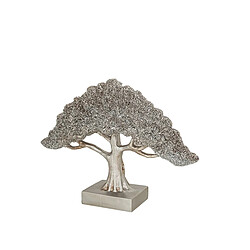 Sculpture Romimex Argenté Arbre 31 x 22 x 8 cm