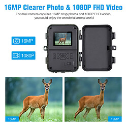 Avis Caméra de Chasse Numérique 16MP 1080p Avec Vision Nocturne Etanche Pour la Surveillance de la Faune et la Sécurité du Domicile