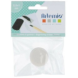 Artemio Gomme à graver pour tampon Ø 2,5 cm