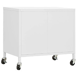 Acheter vidaXL Armoire de rangement Blanc 60x35x56 cm Acier