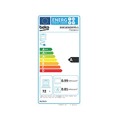 Four intégrable multifonction 72l 60cm pyrolyse noir - BBIE18302XFPS-1 - BEKO