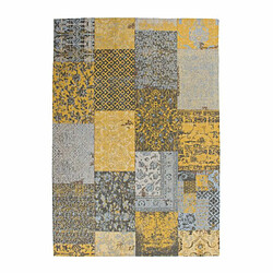 Paris Prix Tapis Tissé Vintage Patchwork Symphony Or 120 x 170 cm