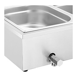 Avis Helloshop26 Bain-marie chauffe-plat bain-marie vitrine bain-marie professionnelle 2 000 watts 5 x GN 1/2 robinet de vidange 14_0004224