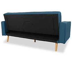 Acheter Canapé convertible scandinave Tao Tissu Bleu Canard