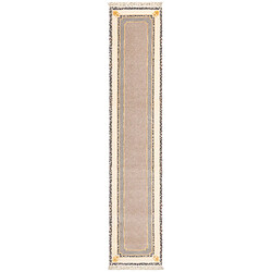 Vidal Tapis de couloir en laine 399x84 beige Darya