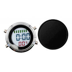 Horloge Numérique étanche Mini-réveil Moto Yacht Boat Digital Clock Silver-Black pas cher