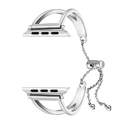 Wewoo Bracelet en forme de lettre V avec bracelet en acier et boucle en acier inoxydable pour Apple Watch séries 3 et 2 et 1 de 42 mm (argent)