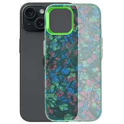 Avizar Coque pour iPhone 15 Antichoc Souple Tutti Frutti Vert