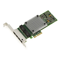 Kalea-Informatique Carte PCIe x4 4 ports Gigabit LAN RJ45 Ethernet 1G - Dual CHIPSET intel I350