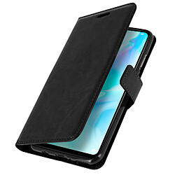 Avizar Housse Huawei P30 Lite Étui folio Portefeuille Fonction Support Vidéo noir