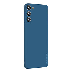 Coque en silicone flocage de fibres bleu pour votre Samsung Galaxy S22 5G