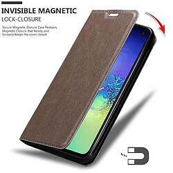 Avis Cadorabo Coque Samsung Galaxy S10e Etui en Brun