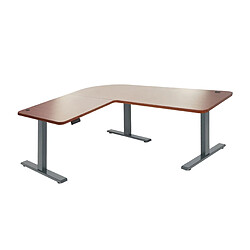 Decoshop26 Bureau d'angle table d'ordinateur réglable en hauteur électriquement 178 x 178 cm HDF gris anthracite naturel 04_0006027