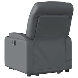 Acheter vidaXL Fauteuil inclinable de massage Gris Similicuir