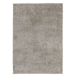 Thedecofactory DOMINO - Tapis à poils longs toucher laineux gris 120x170