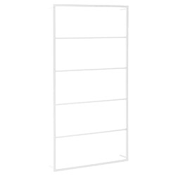 vidaXL Porte-serviette Blanc 60x10x116 cm Acier