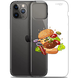 Caseink Coque arrière Apple iPhone 11 Pro (5.8 ) Gel HD [ Nouvelle Collection - Souple - Antichoc - Imprimé en France] Splash Burger