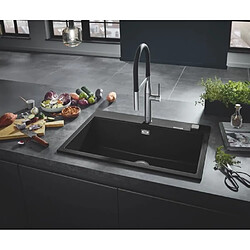 GROHE Évier en composite K700 31652AP0 - A encastrer - 1 bac - sans égouttoir - 78x51 cm - Noir granite