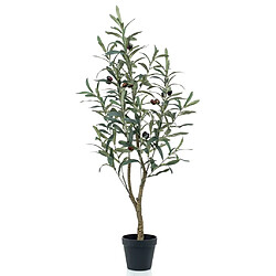 Emerald Olivier artificiel 90 cm en pot en plastique