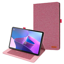 Etui en PU avec support et porte-carte pour votre Lenovo Tab P11 Pro Gen 2 - rose