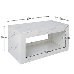 Acheter ComfortXL Table Basse Tv Design Haut De Gamme Avec Espace De Rangement Ouvert