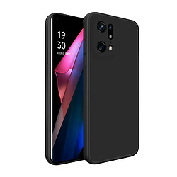 PHONECARE Coque Silicone Liquide pour Oppo Find X5 - Noir