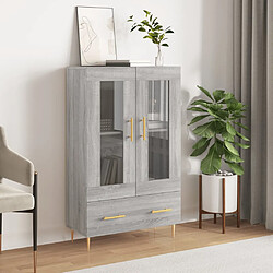 vidaXL Buffet haut sonoma gris 69,5x31x115 cm bois d'ingénierie