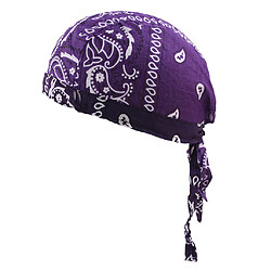 Durag Skull Cap Chute De Cheveux Foulard Musulman Bandana Turban Violet pas cher