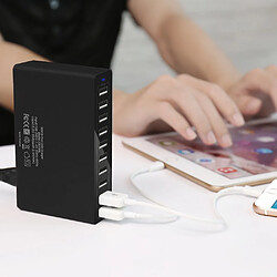 Universal 10 ports USB station chargeur rapide quai avec câble 50W États-Unis Australie UE Royaume-Uni Corée du Sud Prise Chargeur multiUSB pour iPad PC | Chargeur de téléphone mobile