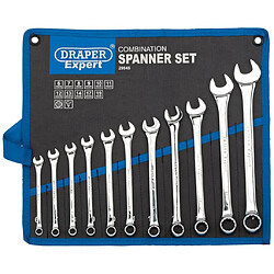 Draper Tools Ensemble de clés mixtes métriques 11 pcs Argenté 29545