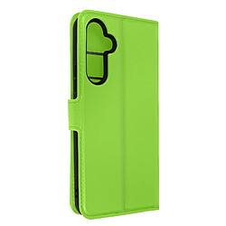 Avizar Etui pour Samsung A54 5G Support Vidéo Portefeuille Simili Cuir Litchi Vert