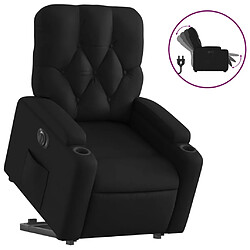 vidaXL Fauteuil inclinable électrique noir similicuir