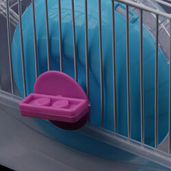 cage de hamster pour animaux de compagnie portable cochon d'inde gerbilles maison de souris avec talon bleu pas cher